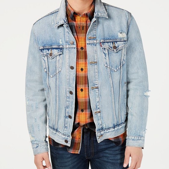 Levi’s Distressed Denim Trucker Jacket